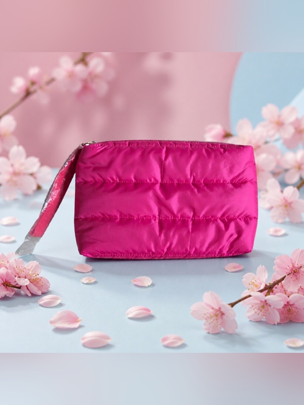 Estee Lauder Makeup Bag Toiletry Puffer Pouch - Pink